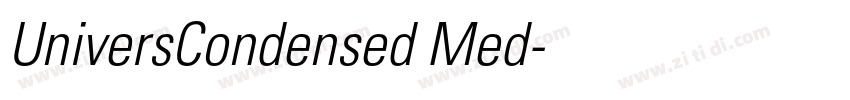 UniversCondensed Med字体转换